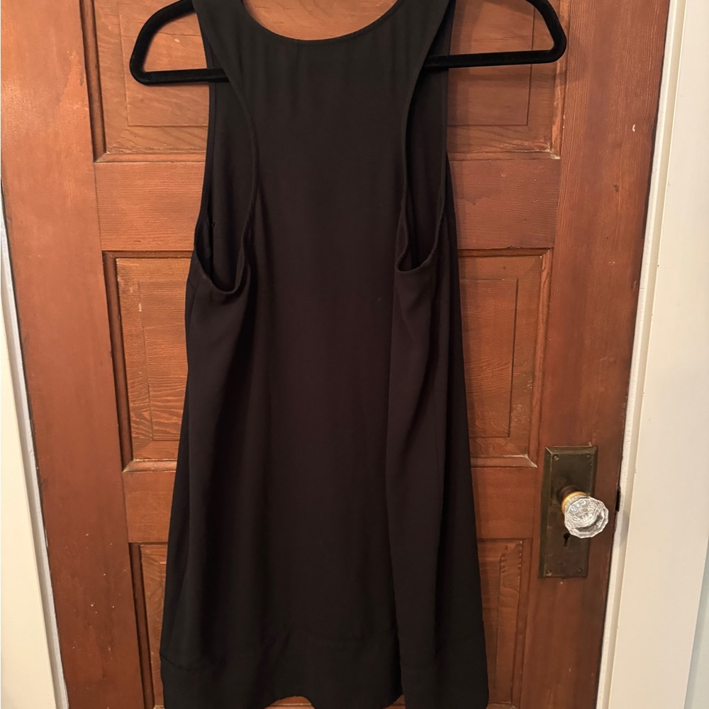 Black racerback dress
